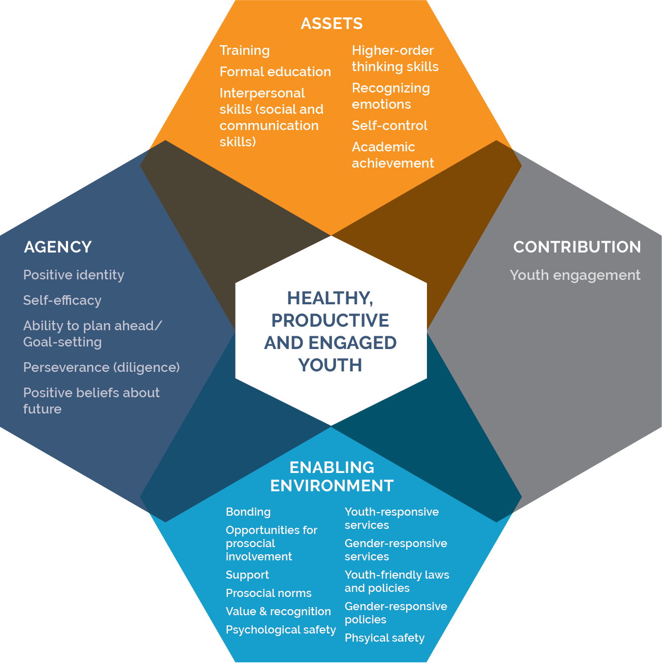 healthy productive and engaged youth graphic